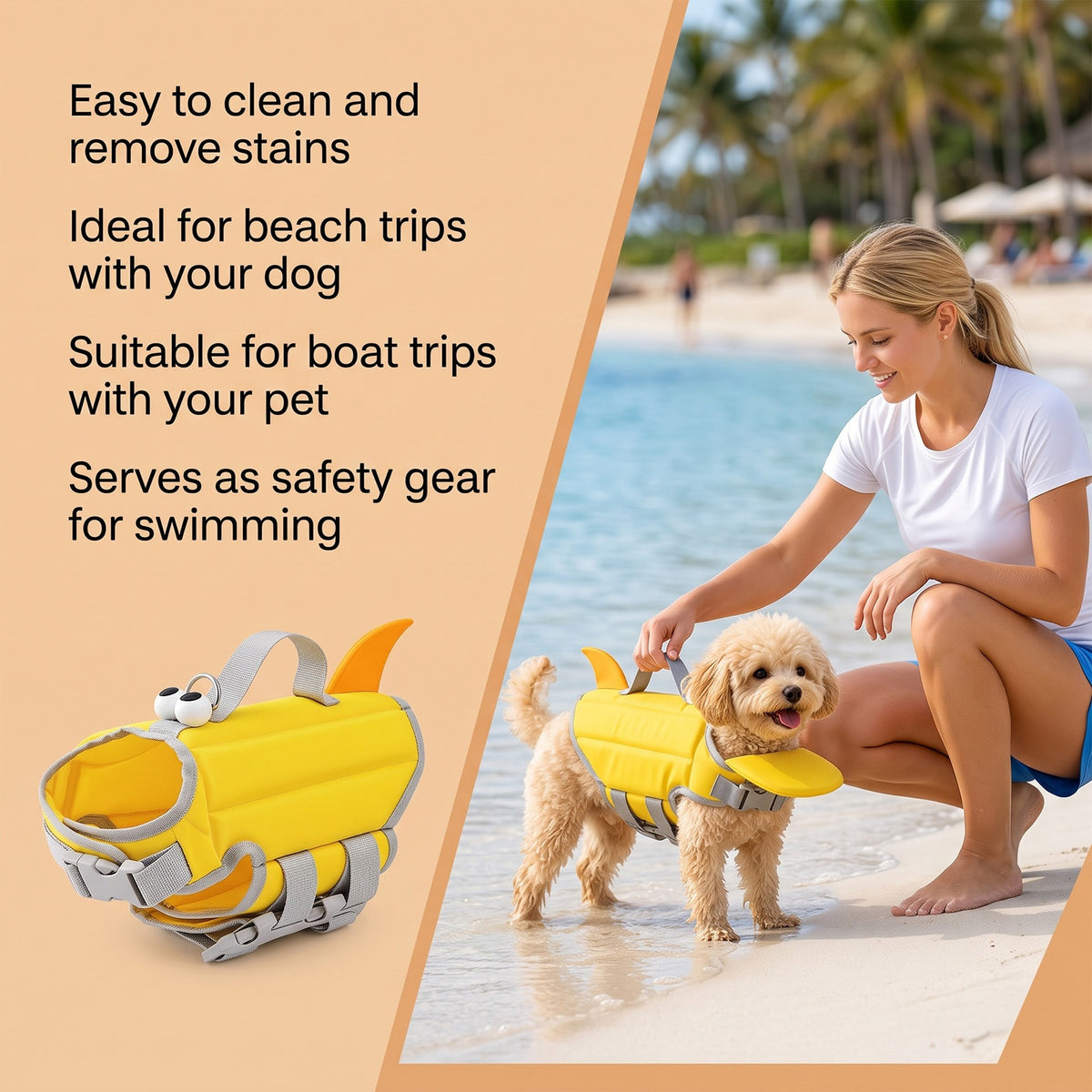 Dog Buoyancy Vest, Everyday Pet Swimming Anti-sinking Aid, Dog Water Buoyancy Equipment And Protective Gear