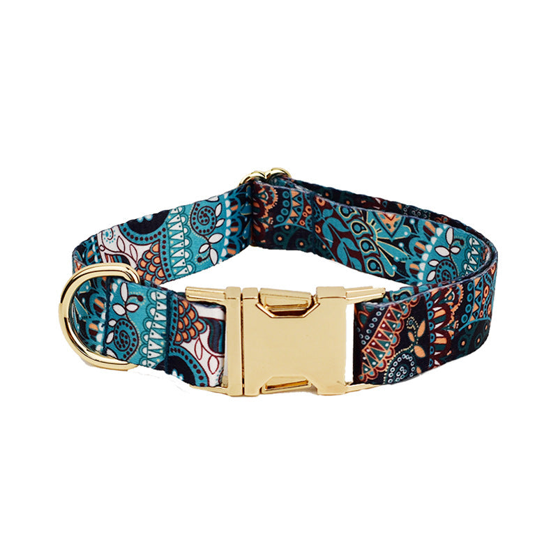 Pet Dog Collar Leash With Metal Buckle