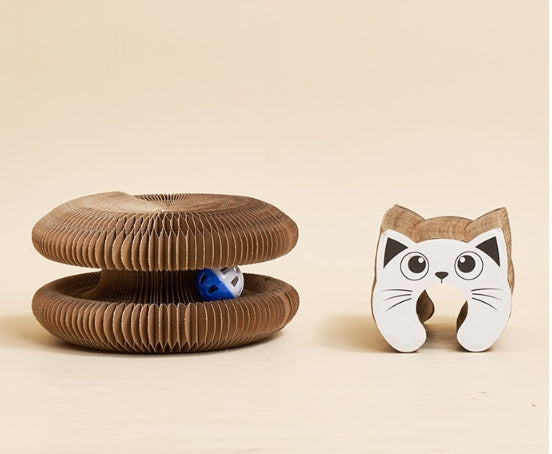 Creative Cat Scratch Board Decompression Grinding Claw Corrugated Paper Pet Toy Supplies
