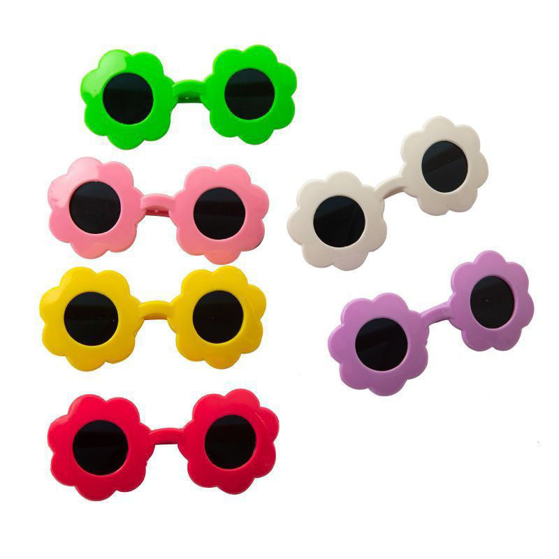 Pet Sunglasses Sun Flower Love Accessories Posing Cute