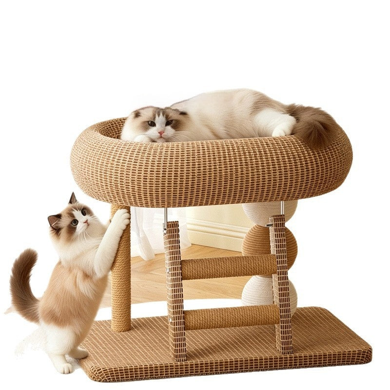 Cat Tree For Small Homes Space-saving Cat Toy And Scratching Post