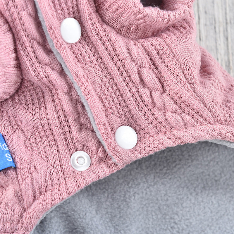 Clothes Cloud Vine Flower Dress Teddy Small Dog Winter Clothing
