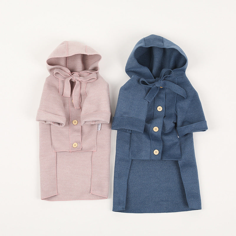 Dog Fashion Simple Wool Warm Coat