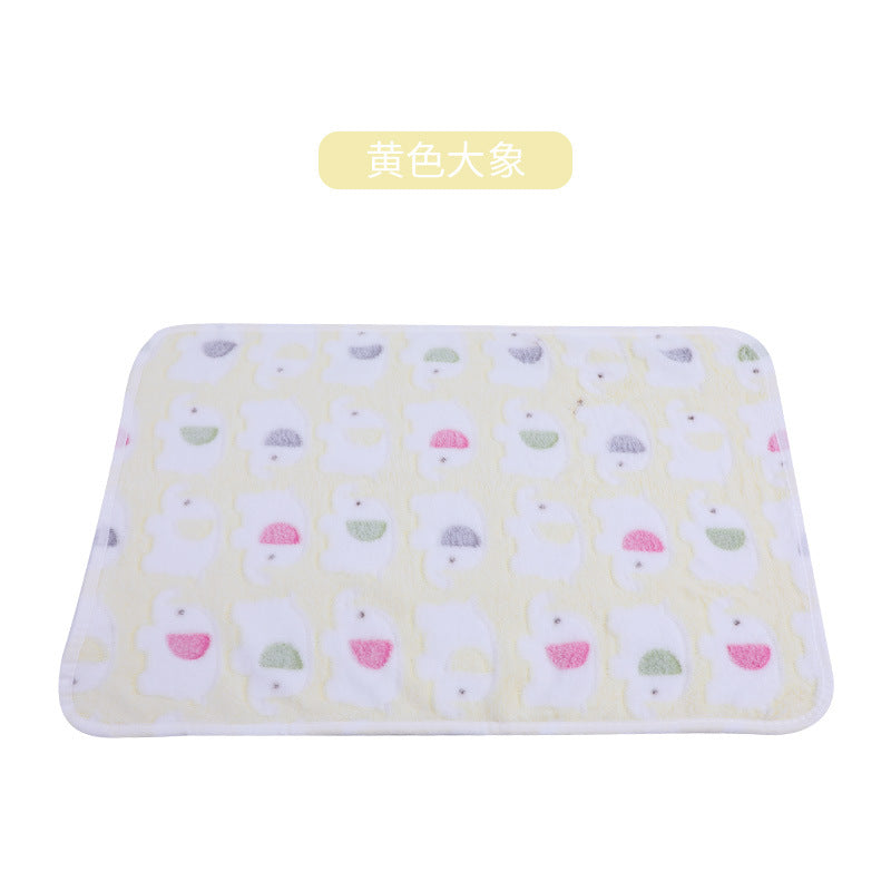 Pet Blanket Dogs And Cats Flannel Blanket Autumn And Winter Warm Blanket Floor Mat