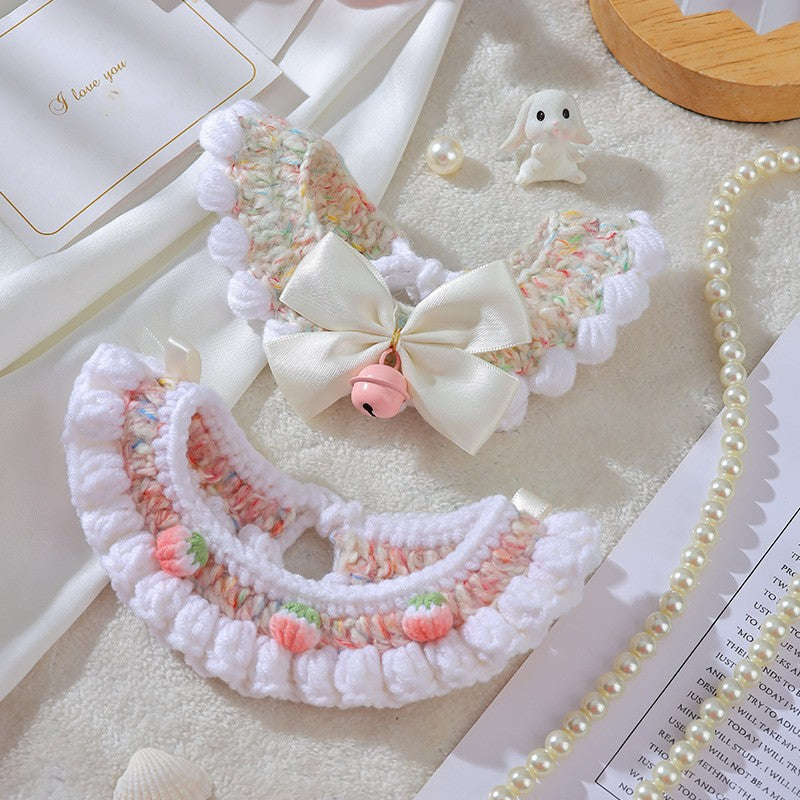 Wool Woven Collar British Shorthair Kittens Handmade