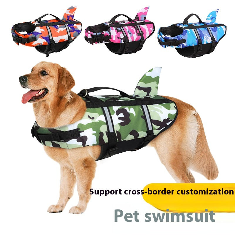 Creative Pet Camouflage Swimming Life Jacket