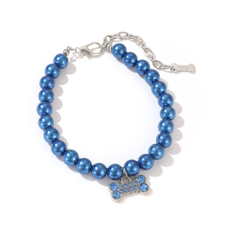 Pet Supplies Collar Pearl Cat Necklace Ornament