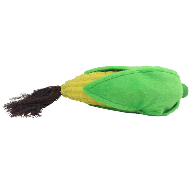 Pet Plush Sound Toy Fruit Vegetable Dog Cat Educational Toy
