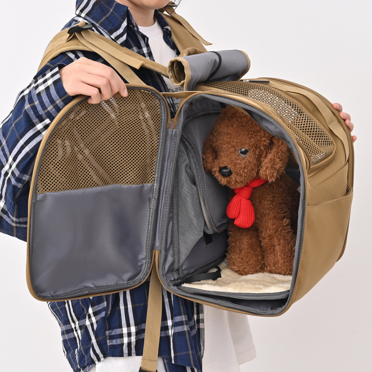 Expandable Cat Carrier Tent Large Capacity Easy To Fold