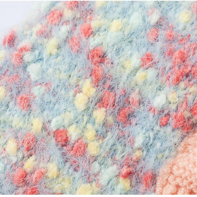 Autumn And Winter Pet Sweaters, Three-dimensional Bear Floral Yarn, Small And Medium-sized Dog Bichon Frise Yorkshire Terrier Pullover, Cat And Dog