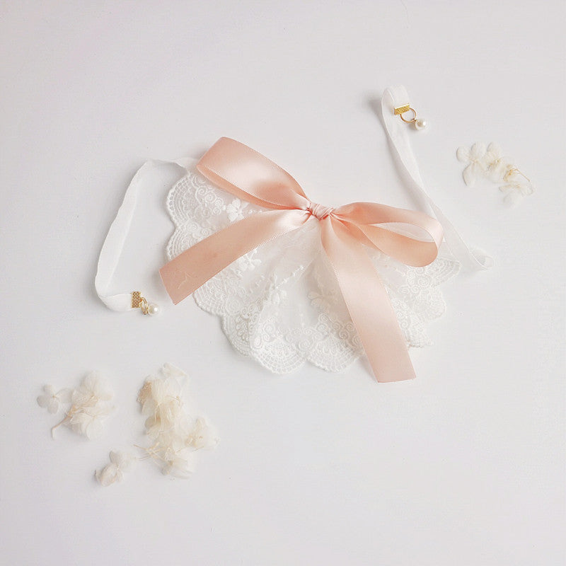 Cat Dog Lace Saliva Bow Jewelry