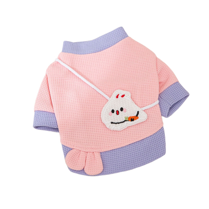 Pet Dog Hoodie Cartoon Lightweight Coat For Small Dogs Fashionable Pet Outfit
