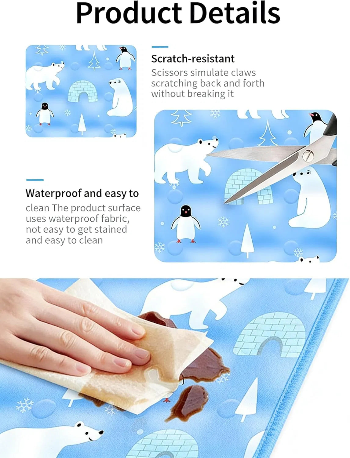 90*60 cm Dog Cooling Mat, New Summer Pet Mats, Portable Pet Cooling Pad for Travel, Washable Gel Coolings Mat for Dogs and Cats Indoor Outdoor