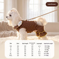 AutumnWinter Pet Cloud Polka-Dot Harness Belly Wrap Dog Clothes