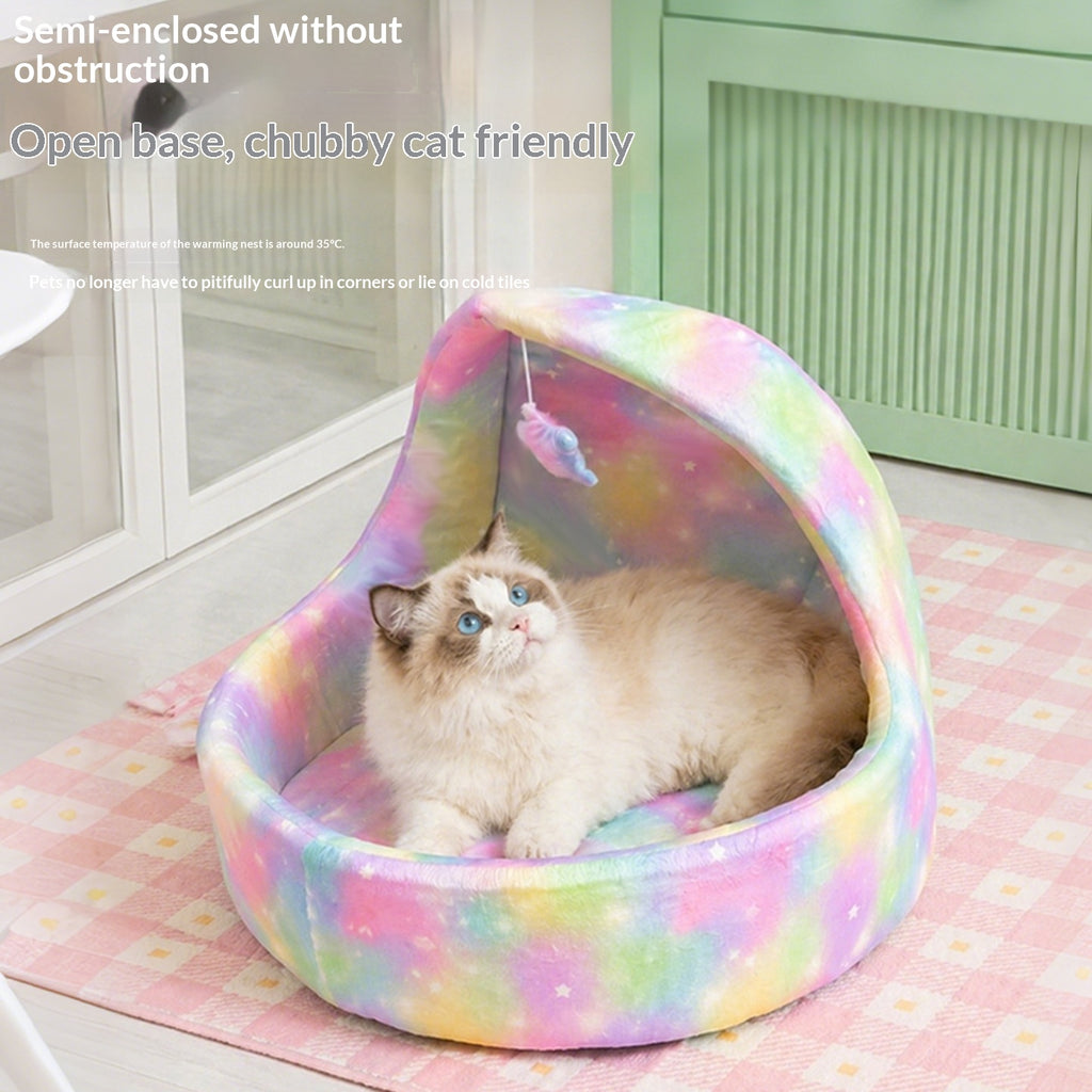 Starry Sky Moon Cat Bed