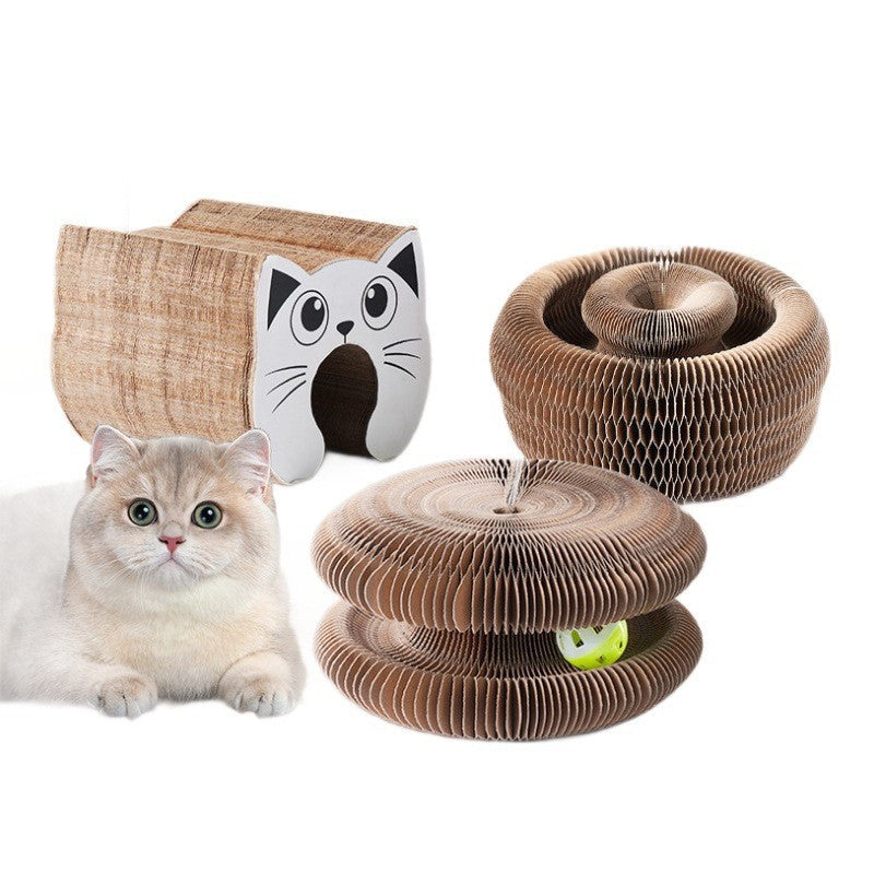 Organ Cat Scratch Board Bed, Wear-resistant And Non-flaking Cat Toy, Self-entertaining And Boring, Corrugated Paper Scratch Board, Essential For Cats