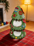 Creative Cartoon Christmas Tree Cat Climbing Frame And Cat Bed