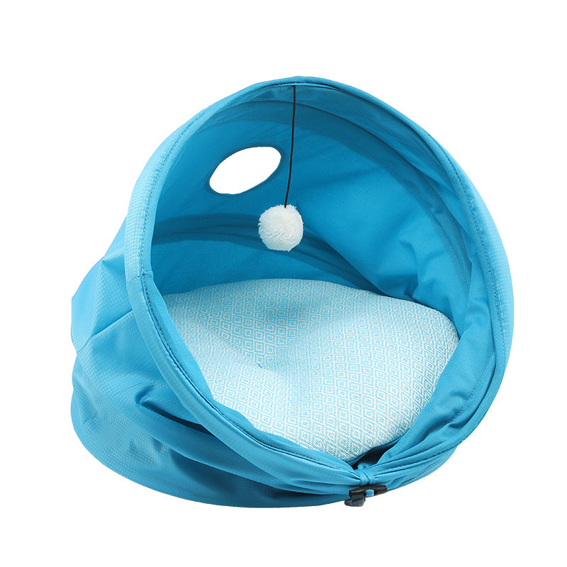 Oxford Cloth Cylinder Kennel For Cats And Dogs