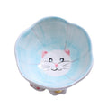 Flower Cute Cat Bowl Pet Bowl Anti-tumble Ceramic